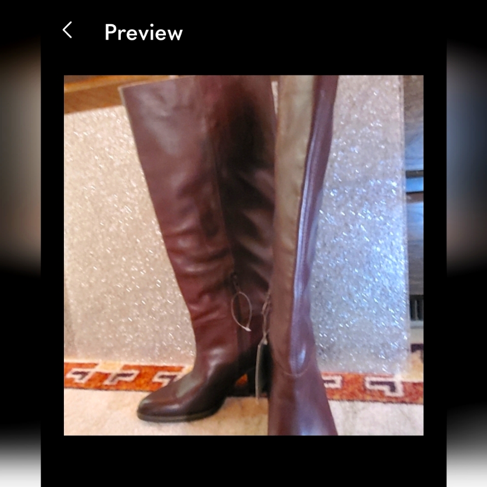 Brown Naturalizertall Leather Boots Size 6 Wide Calf